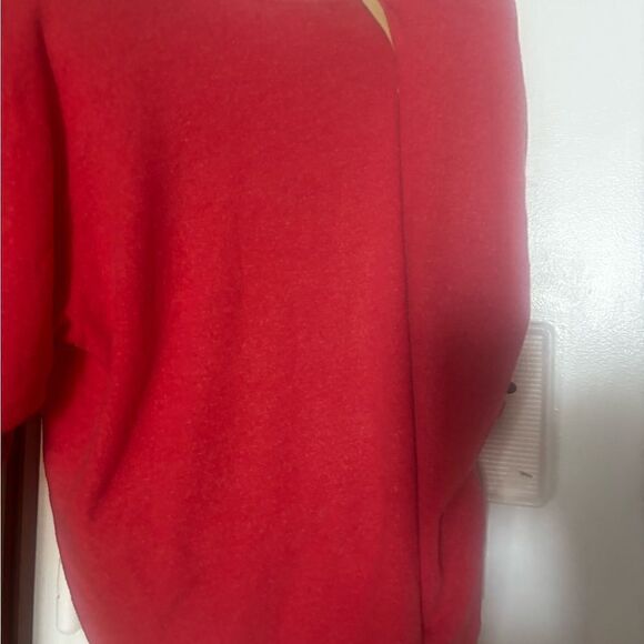 Red Cheetah Face Wildfox big logo sweater oversized shirt 3/4 sleeve top blouse - Picture 6 of 6